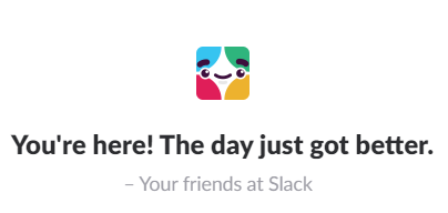 Slackbot says 