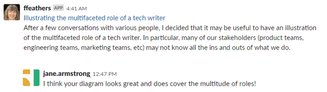 Comments Multifaceted Tech Writer